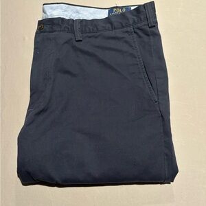 38x32 Polo Ralph Lauren Men's Navy Blue‎ Slim Stretch Chino Pants Classic Fit